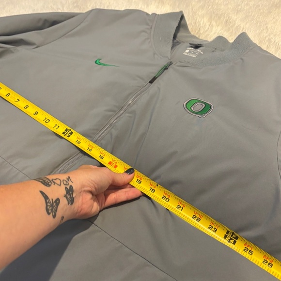 Nike Shield Oregon Ducks Cool Grey Bomber Jacket Men’s Sz 3XL - Picture 5 of 16